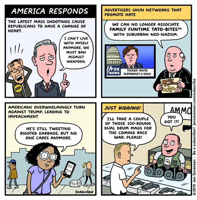 America Responds: Sorensen comic &#151; week of Aug. 15