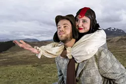 “The Moors” is a gothic, mysterious play that explores power dynamics, class and alienation and includes a giant mastiff (Joseph Winder) and a moorhen (Kalyssa Montoya) who form a relationship that is more human than the humans in the play. -- David Harlan/University of Idaho - DAVID HARLAN