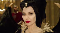 This image released by Disney shows Angelina Jolie as Maleficent in a scene from "Maleficent: Mistress of Evil." (Disney via AP) - DISNEY VIA AP