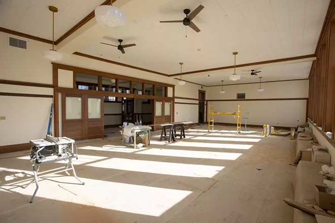 The Reception Gallery is seen on Monday at the 1912 Center in Moscow. The gallery and the Lecompte Auditorium are expected to be finished in time for the Winter Market on Nov. 14. - GEOFF CRIMMINS/DAILY NEWS