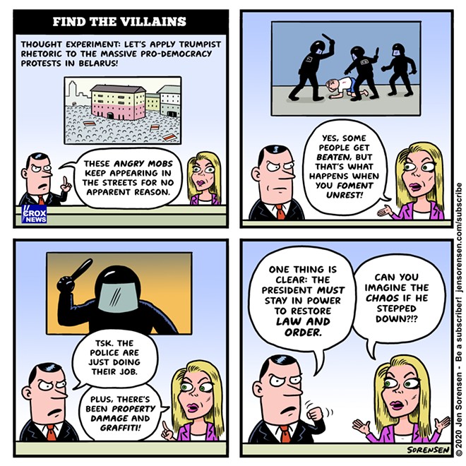 Find the villains: Sorensen comic &#151; week of Sept. 4