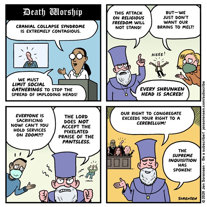 Death worship: Sorensen comic &#151; week of Dec. 3