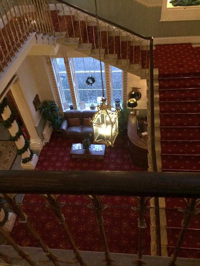 The interior of the Melville Castle Hotel during Christmas 2016.