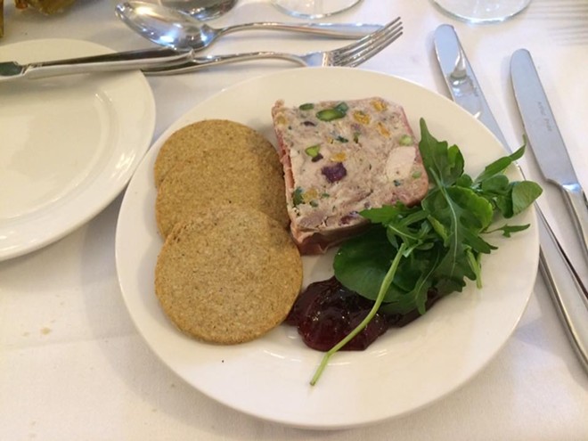While there were many delicious foods to be eaten at the castle, this quail pate was a memorable experience, not necessarily for good reasons.