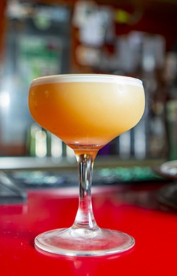 An Amaro Sour stands chilled, with a beautiful foam head, waiting to be sipped. - AUSTIN JOHNSON/INLAND 360