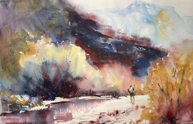 Traveling watercolor exhibit makes Lewiston stop