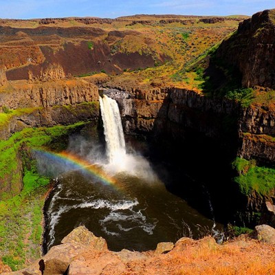 Rainbow at Palouse Falls on Mother's Day