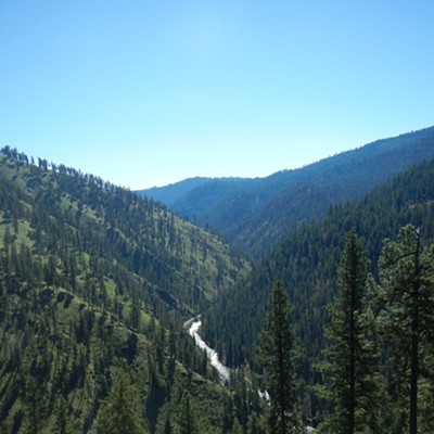 Looking up the South Fork Clearwater River from Earthquake Basin. Photo by Brett Haverstick.