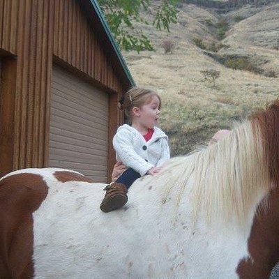 Averie's first horse ride