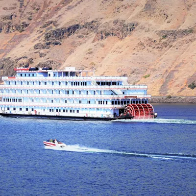 Paddle Boat in Motion