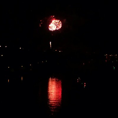 Clarkston fireworks taken from the Southway Bridge July 2014 Photographer Mary Hayward of Clarkston