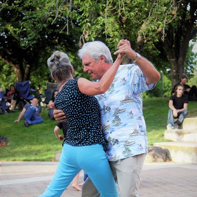 While The Hitmen played at Brackenbury Square this couple treated us all with their elegant dancing to the music. Taken June 2, 2017 by Mary Hayward of Clarkston.