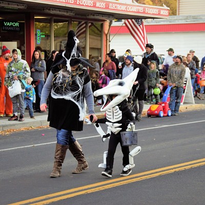 There was a good turnout for Halloween in downtown Clarkston 2017. Photo taken by Mary Hayward.