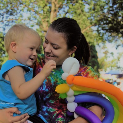 Sammi Hanchett and her son attended the Celebrate Love Event held at Pioneer Park. Sammi also sang on stage as part of the entertainment. Mary Hayward of Clarkston captured this shot July 13, 2019.