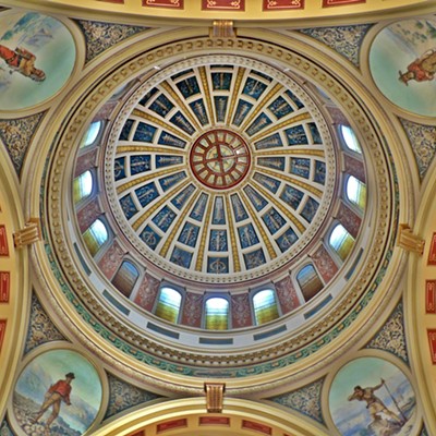 This look at the inside of the Montana State Capitol Dome in Helena was taken by Leif Hoffmann (Clarkston, WA) on August 31, 2019 while touring the legislature building.