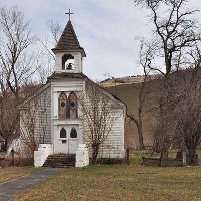 Visited the St. Joseph's Mission on Mission Creek, 3/18/21. The Mission was built in 1874 to bring Catholicism to the Nez Perce. There was once a school, a convent and a children's home in the area. Will return again when spring is springing. 
   Photo by Jerry Cunnington.