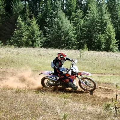 The Muddy Butt race in St. Marie's was more dust than mud for most riders.