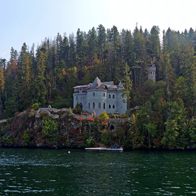 This photo of the European-style Castle Von Frandsen being built on the shores of Lake Pend Oreille was taken by Leif Hoffmann (Clarkston, WA) on September 5, 2021 while taking a boat tour on the lake.