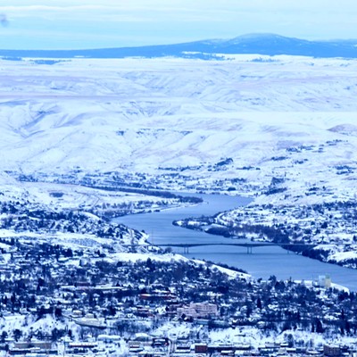 A view from the top of the Lewiston Hill on 1-2-2022.