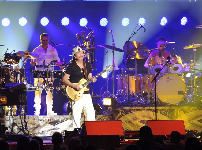 Santana playing in Spokane