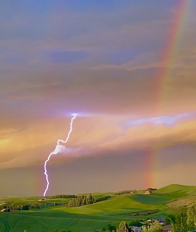 Lightning rainbow