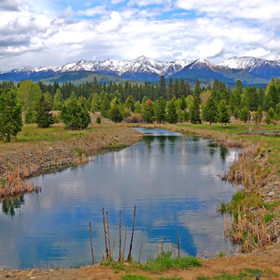 This photo of the Sumpter Valley was taken from inside the train by Leif Hoffmann (Clarkston, WA) on May 23, 2021, while going on a steam train ride with family from the McEwen Depot to the Sumpter Depot in Eastern Oregon.