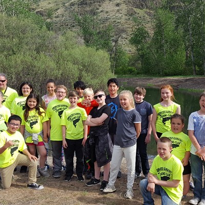The Webster Elementary Fishing Club visited Head Gate Pond on May 3 near Asotin. The group is open to students in 4th-6th grades. The club is funded through a donation from the Deatley Family Foundation and has been in operation since 2008. Thomas O'Brien of Lewiston took the photo.