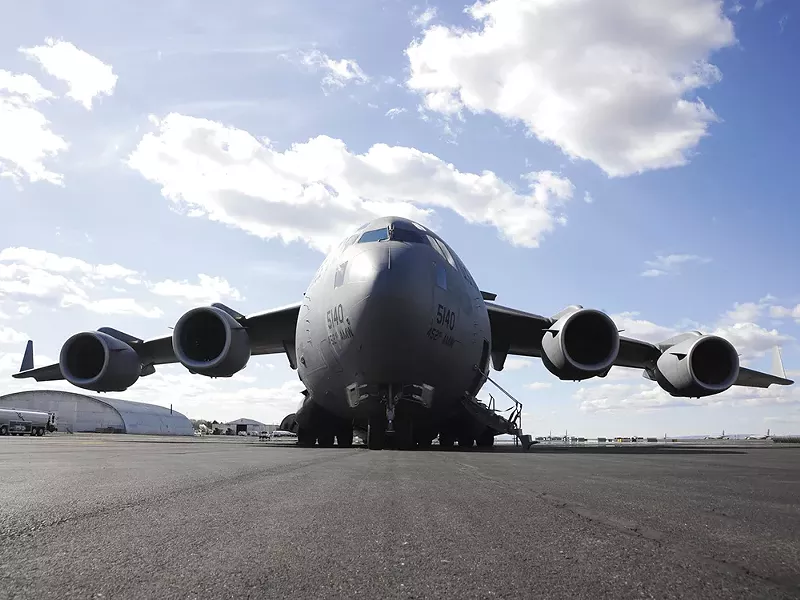 A C-17 Globemaster III at Fairchild Air Force Base. - U.S. AIR FORCE