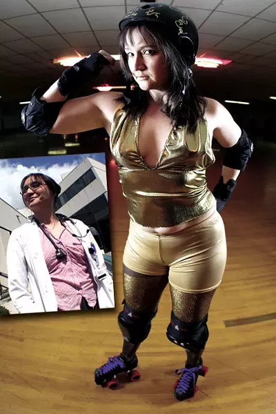 A patient helped Dr. Esther Smith unleash her inner derby girl.