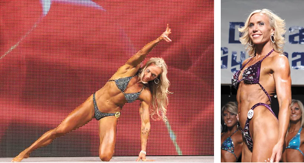 A photo of bikini-clad Marriya Wright was found in Matthew Baumrucker's jail cell. - RXMUSCLE.COM PHOTOS