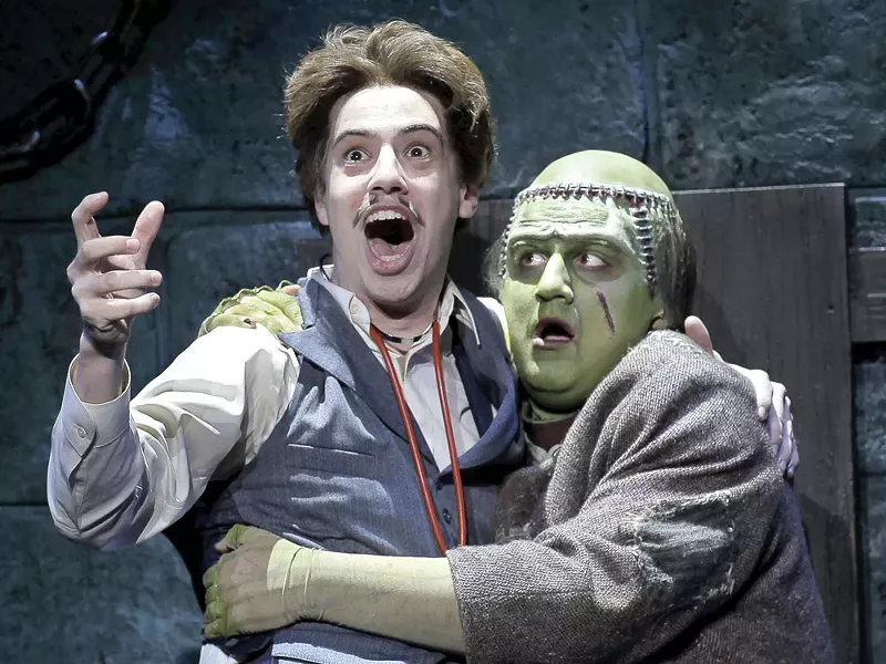 AJ Holmes as Frederick Frankenstein and Rory Donovan as The Monster. - PAUL KOLNIK
