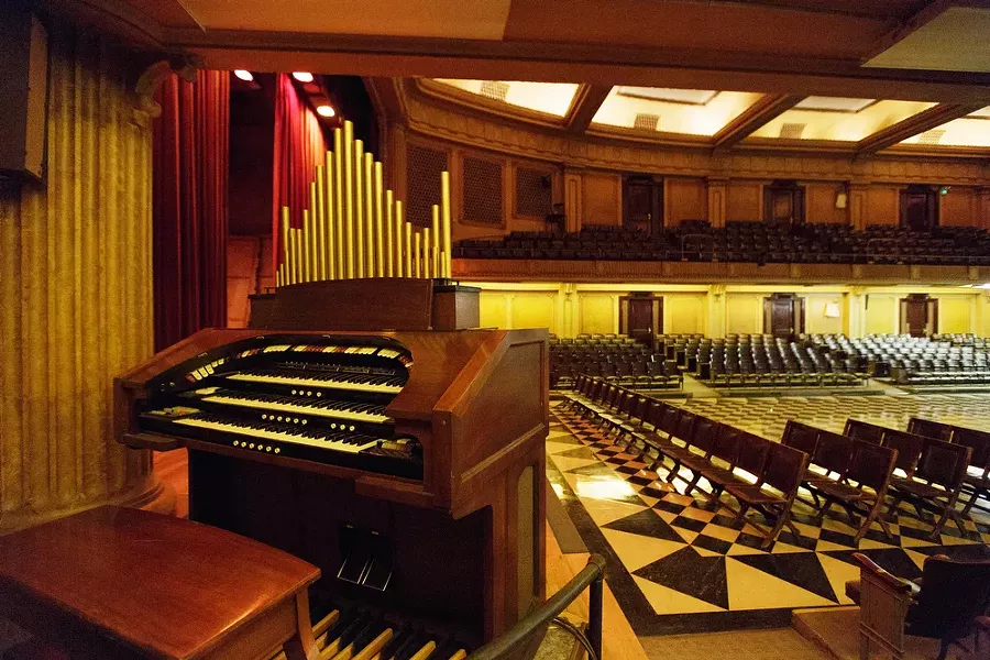 An organ in the Auditorium at the Riverside Event Center. - YOUNG KWAK