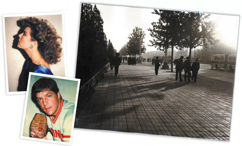 Andy Warhol took Polaroid photos of celebrities like Princess Caroline of Monaco (top left) and famed pitcher Tom Seaver, as well as everyday shots like the one above taken on a street in China in 1982.