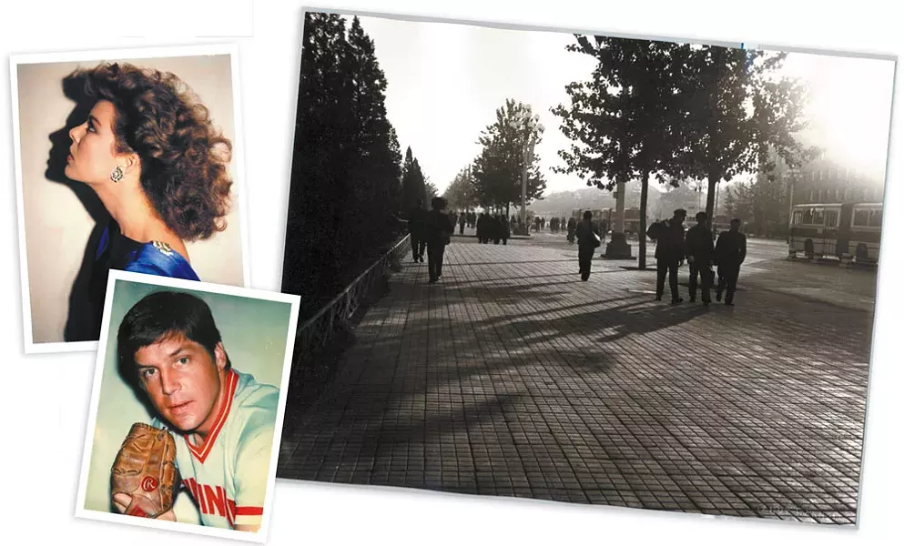 Andy Warhol took Polaroid photos of celebrities like Princess Caroline of Monaco (top left) and famed pitcher Tom Seaver, as well as everyday shots like the one above taken on a street in China in 1982.