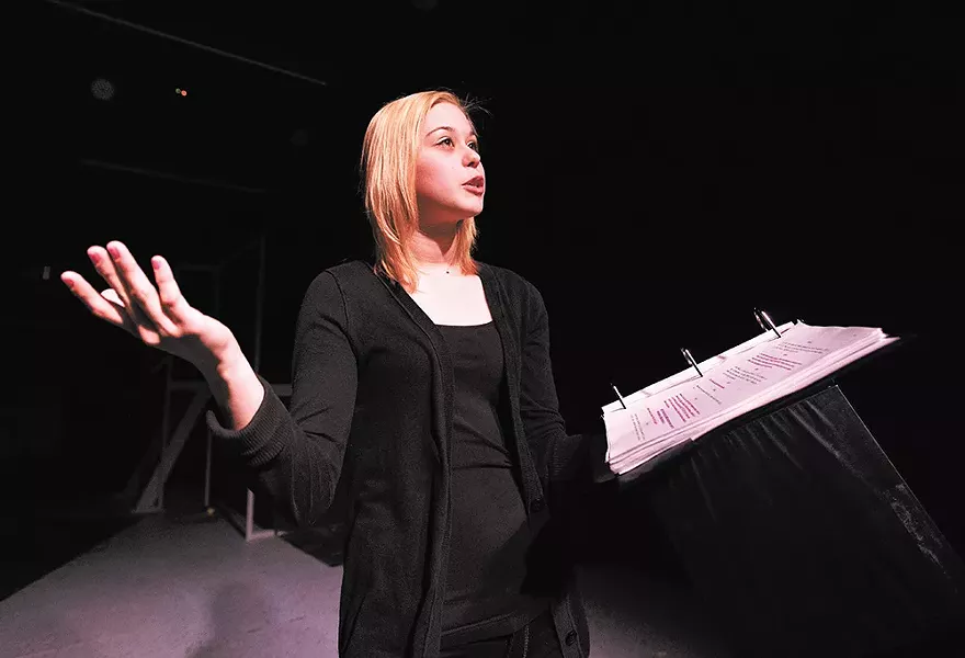 Anika Bryceson plays the lead character Fifi in the full production of the locally written and produced play, The Clink. - YOUNG KWAK