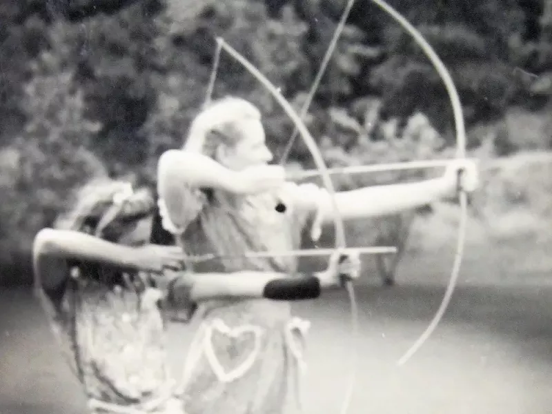 Archery at Camp Four Echoes, circa 1941