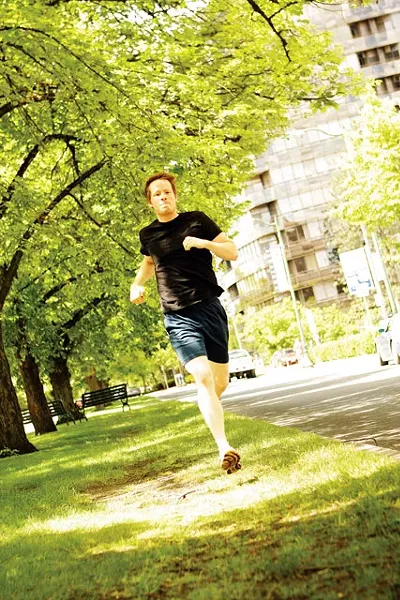 As Luke laces em up again, hes thinking of the words of Jon Knight: "Running... should be liberating to your soul."