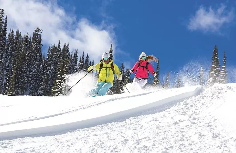 Backcountry skiing north of Whitefish, Montana - BOB LEGASA