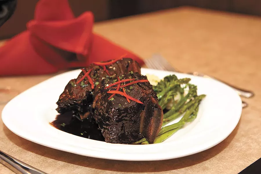 Barlows' braised beef short ribs can be had at the restaurant's new location. - MEGHAN KIRK