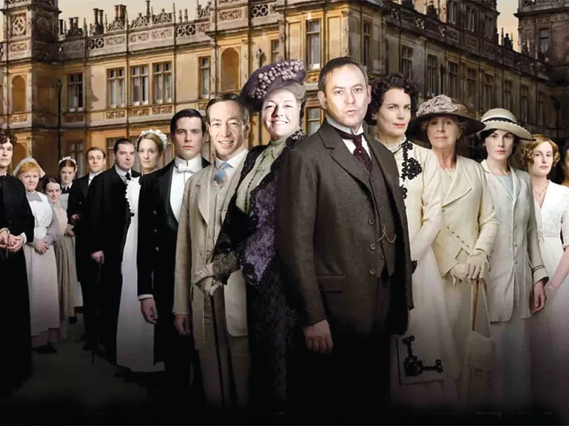 Bates the Valet, (eighth from the left) with some of the Spokane cast. - ALISSIA BLACKWOOD PHOTO ILLUSTRATION