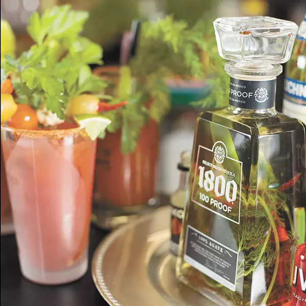 Bloody Marys made with infused liquors at Eggers South Hill Liquor. - YOUNG KWAK