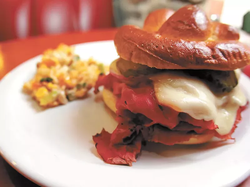 Brooklyn Deli’s Pastrami Stacker. - JOSEPH KONEK