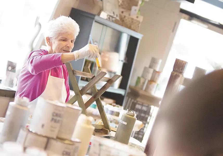 Charlotte Morris is just one of many community members taking advantage of classes like the Bring Your Own Piece course at Artworks Garland. - YOUNG KWAK
