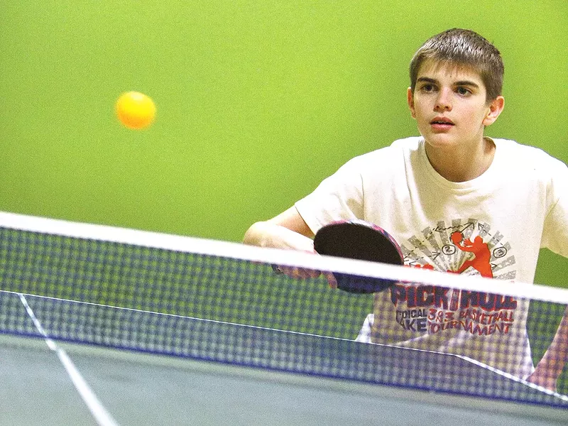 Cody Hagel, 14, is the youngest member of Spokane Table Tennis. - YOUNG KWAK