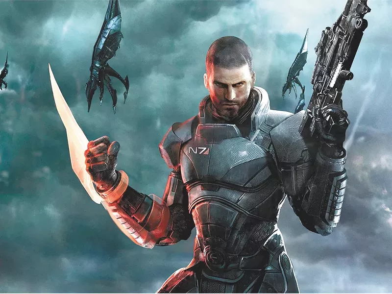 Commander Shepard goes full kill mode in Mass Effect 3