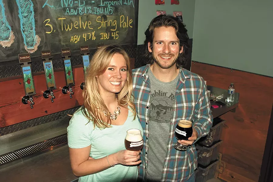 Danielle and Brian Guthrie, owners of Ramblin' Road Craft Brewery. - MEGHAN KIRK