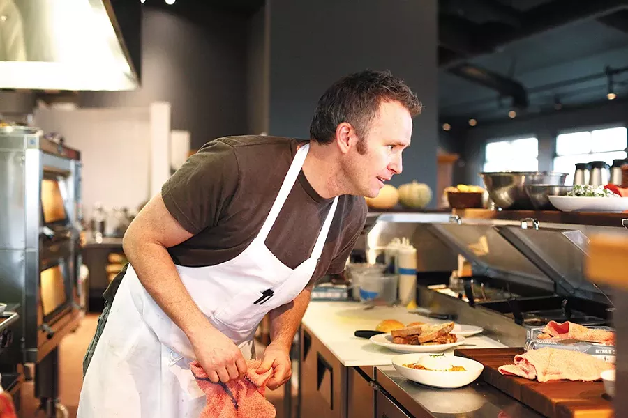 David Blaine, owner and chef of Central Food, started his career opening cans of peaches. - YOUNG KWAK