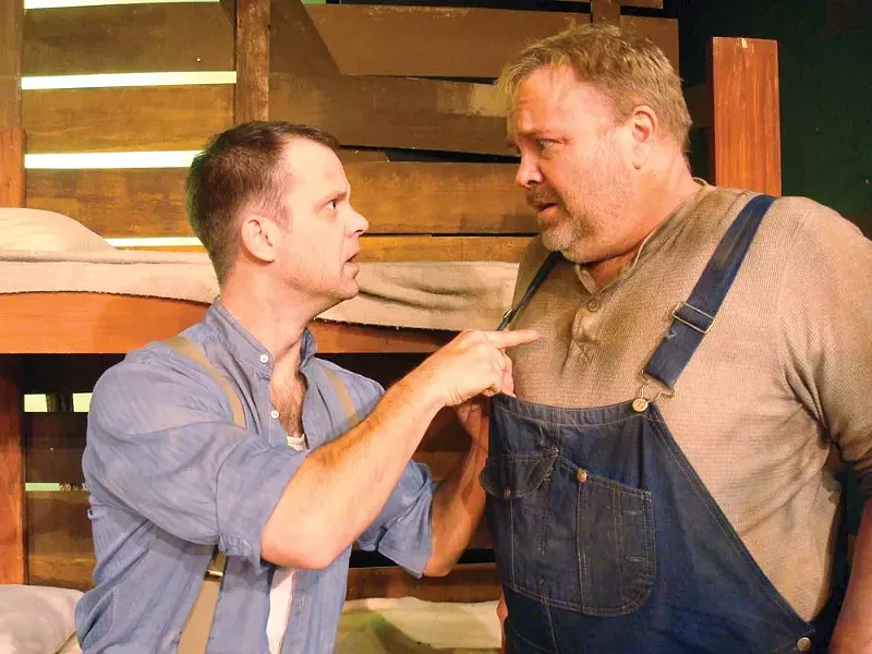 David Gigler (right) in Of Mice and Men
