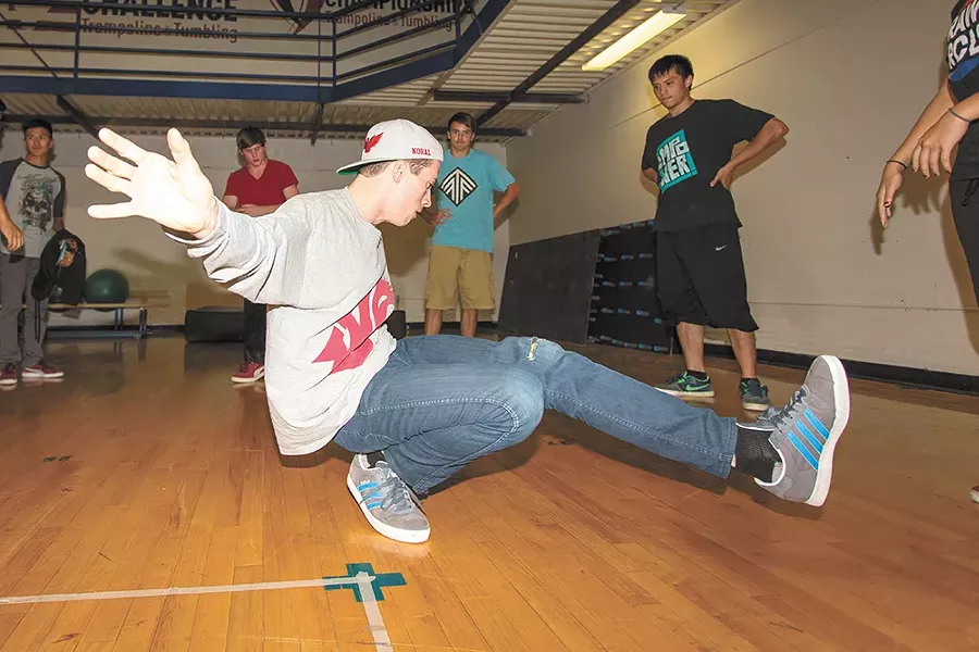 David Moyle (pictured) began break dancing with Tucker Frye in 2008. - MATT WEIGAND