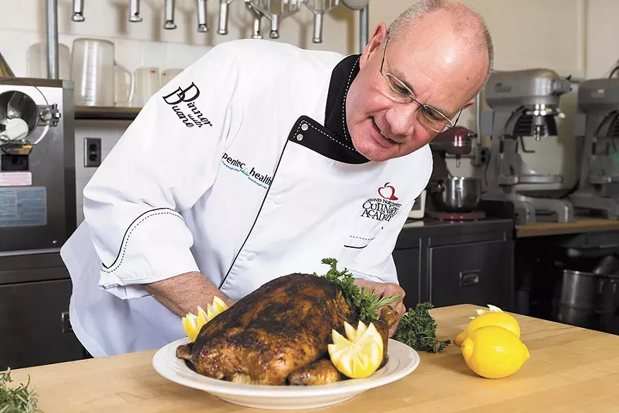 Duane Sunwold is an instructor at the Inland Northwest Culinary Academy at SCC, where he helps new chefs learn to boost flavor without salt. - STEPHEN SCHLANGE